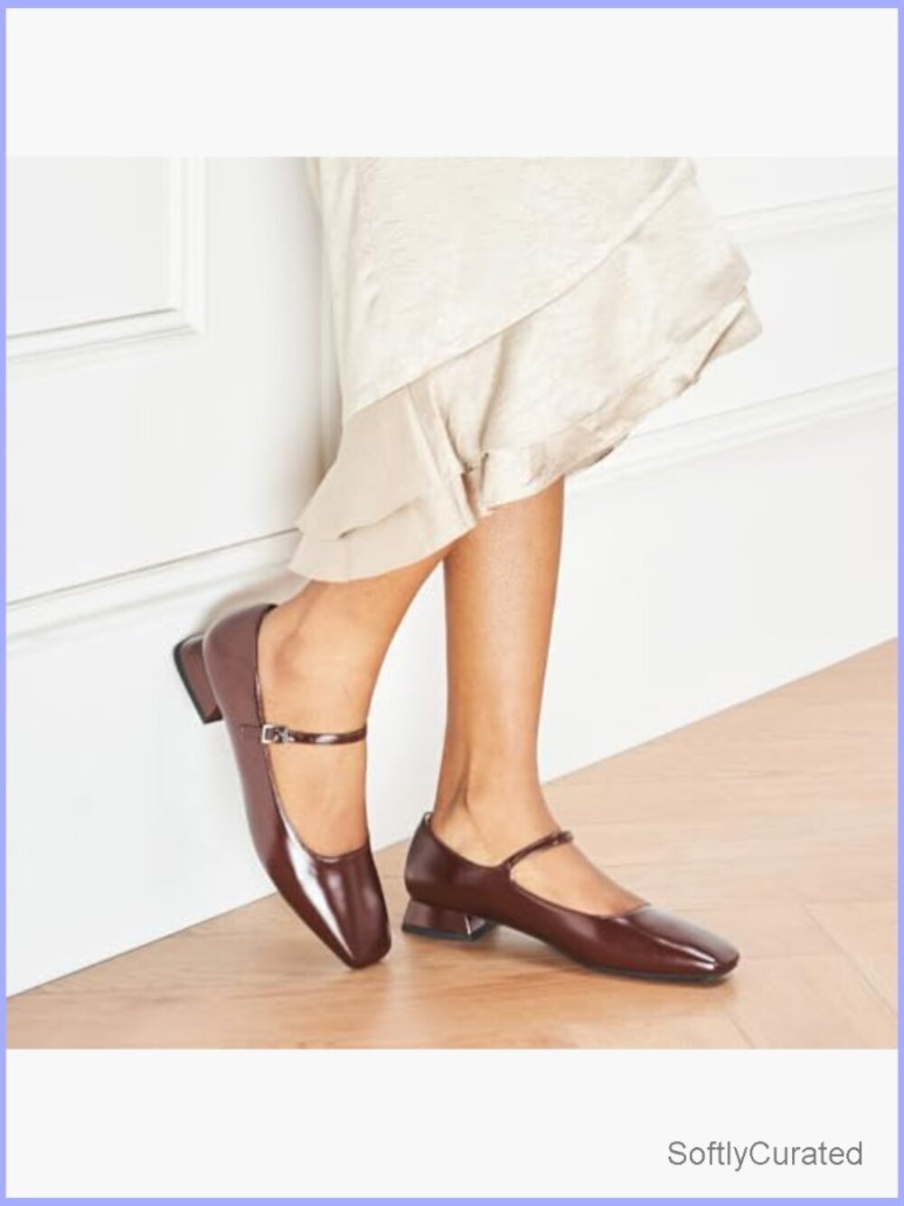 Women's Mary Jane Flats with Adjustable Strap & Memory Foam Comfort - Picture 2 of 7